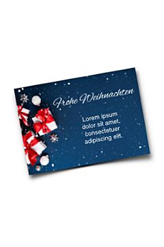 Personalisierte Weihnachts- und Neujahrsgrußkarte A6  (148 x 105 mm)